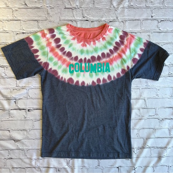 Columbia Tops - Columbia Omni-Wick Tie Dye Logo T-Shirt Gorpcore Womens Top Small